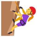 woman climbing on platform EmojiOne
