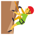 man climbing on platform EmojiOne