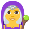 woman mage on platform EmojiOne