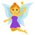 woman fairy on platform EmojiOne