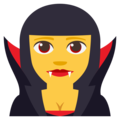 woman vampire on platform EmojiOne