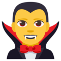 man vampire on platform EmojiOne