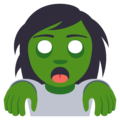 woman zombie on platform EmojiOne