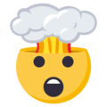 exploding head on platform EmojiOne