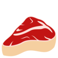 cut of meat on platform EmojiOne