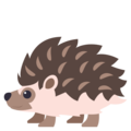 hedgehog on platform EmojiOne