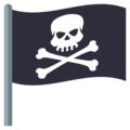 pirate flag on platform EmojiOne