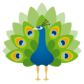peacock on platform EmojiOne