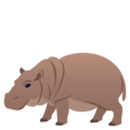 hippopotamus on platform EmojiOne