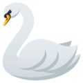 swan on platform EmojiOne