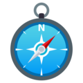 compass on platform EmojiOne