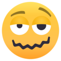 woozy face on platform EmojiOne