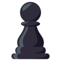 chess pawn on platform EmojiOne