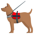 service dog on platform EmojiOne