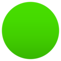 green circle on platform EmojiOne