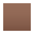 brown square on platform EmojiOne