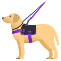 guide dog on platform EmojiOne