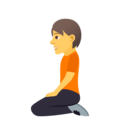 person kneeling on platform EmojiOne