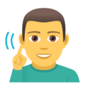 deaf man on platform EmojiOne