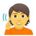 deaf person on platform EmojiOne