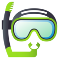 diving mask on platform EmojiOne