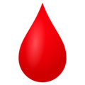 drop of blood on platform EmojiOne