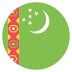 flag: Turkmenistan on platform EmojiTwo