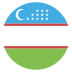 flag: Uzbekistan on platform EmojiTwo