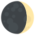 waxing crescent moon on platform EmojiTwo