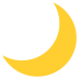 crescent moon on platform EmojiTwo
