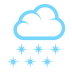 cloud with snow on platform EmojiTwo