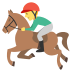horse racing on platform EmojiTwo