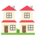 houses on platform EmojiTwo
