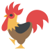 rooster on platform EmojiTwo