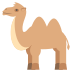 two-hump camel on platform EmojiTwo
