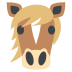 horse face on platform EmojiTwo