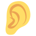 ear on platform EmojiTwo