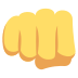 oncoming fist on platform EmojiTwo