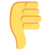thumbs down on platform EmojiTwo