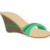 woman’s sandal on platform EmojiTwo