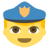 police officer on platform EmojiTwo