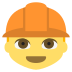 construction worker on platform EmojiTwo