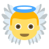 baby angel on platform EmojiTwo
