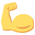 flexed biceps on platform EmojiTwo
