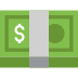 dollar banknote on platform EmojiTwo