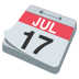 tear-off calendar on platform EmojiTwo