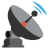 satellite antenna on platform EmojiTwo