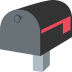 closed mailbox with lowered flag on platform EmojiTwo