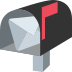 open mailbox with raised flag on platform EmojiTwo