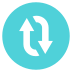 clockwise vertical arrows on platform EmojiTwo